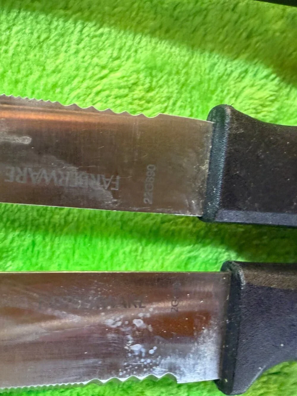 Farberware Knife Set with Black Handles and Stainless Steel Blades